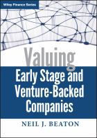 Valuing early stage and venture-backed companies /