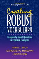Creating robust vocabulary : frequently asked questions and extended examples /