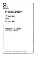 Motivation : theories and principles /
