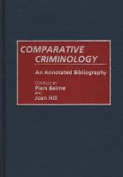 Comparative criminology : an annotated bibliography /