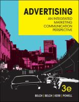 Advertising : an integrated marketing communication perspective /