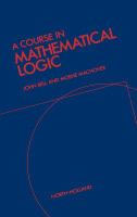 A course in mathematical logic /