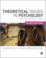 Theoretical issues in psychology : an introduction /