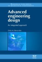 Advanced engineering design : an integrated approach /