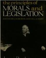An introduction to the principles of morals and legislation /