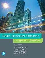 Basic business statistics : concepts and applications /