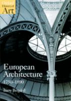 European architecture 1750-1890 /