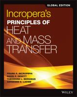 Incropera's principles of heat and mass transfer /
