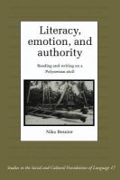 Literacy, emotion, and authority : reading and writing on a Polynesian atoll /