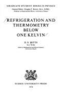 Refrigeration and thermometry below one Kelvin /