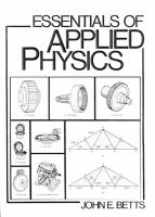 Essentials of applied physics /