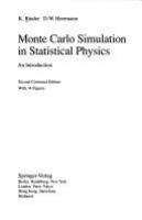 Monte Carlo simulation in statistical physics : an introduction /