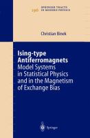 Ising-type antiferromagnets : model systems in statistical physics and in the magnetism of exchange bias /
