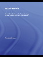 Mixed media moral distinctions in advertising, public relations, and journalism /
