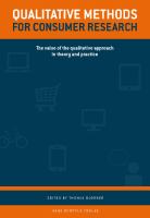 Qualitative methods for consumer research: the value of the qualitative approach in theory and practice.