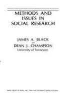 Methods and issues in social research /