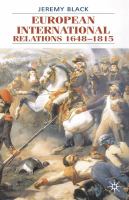 European international relations, 1648-1815 /