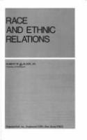 Race and ethnic relations /