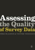 Assessing the quality of survey data /