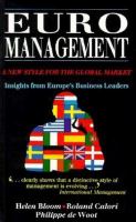 Euromanagement : a new style for the global market /
