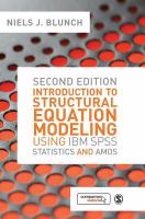 Introduction to structural equation modelling using IBM SPSS statistics and AMOS /
