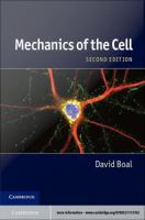 Mechanics of the cell