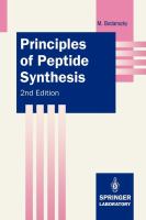 Principles of peptide synthesis /
