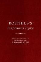 Boethius's In Ciceronis topica /