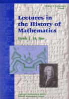 Lectures in the history of mathematics /