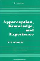 Apperception, knowledge, and experience /
