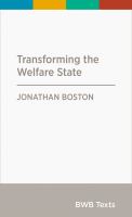Transforming the welfare state : towards a new social contract /