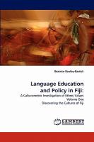 Language education and policy in Fiji : a culturometric investigation of ethnic values /