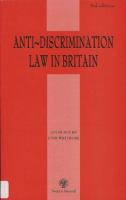 Anti-discrimination law in Britain /