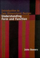 Introduction to two-dimensional design : understanding form and function /