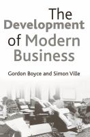 The development of modern business /