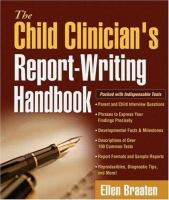 The child clinician's report-writing handbook /