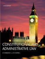 Constitutional and administrative law.