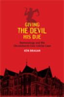 Giving the Devil his due : demonology & the Christchurch Civic Crèche case /