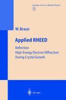 Applied RHEED : reflection high-energy electron diffraction during crystal growth /