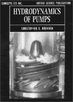 Hydrodynamics of pumps /