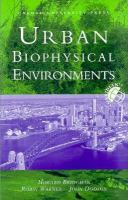 Urban biophysical environments /