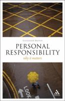 Personal responsibility : why it matters /