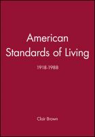 American standards of living, 1918-1988 /