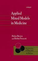 Applied mixed models in medicine /