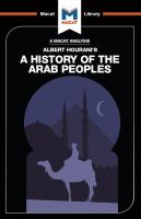 An analysis of Albert Hourani's A history of the Arab peoples /