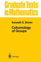 Cohomology of groups /