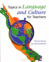 Topics in language and culture for teachers /