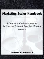 Marketing scales handbook a compilation of multi-item measures for consumer behavior & advertising research.