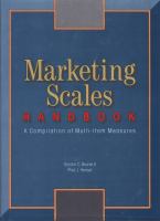 Marketing scales handbook : a compilation of multi-item measures /