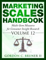 Marketing scales handbook : multi-item measures for consumer insight research.